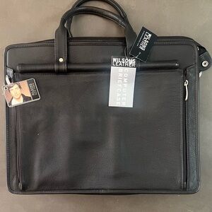 Wilsons Leather Classic Black Briefcase